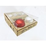 Irisa Kreativní sada vánoční tvoření KS29 Velikost: 7 cm Balení: 1 ks Barva: bílá;červená – Zboží Dáma