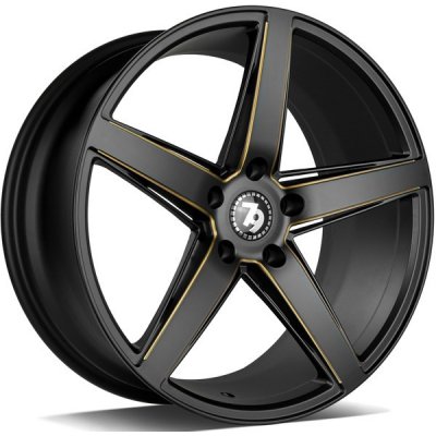 Seventy9 SV-N 8,5x19 5x120 ET30 matt black milled gold – Hledejceny.cz