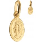 Argento Zlatý přívěsek Zázračná medailka 8A008 – Zboží Mobilmania