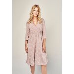 Kojicí a těhotenská noční košile Coffee time béžová – Zboží Dáma