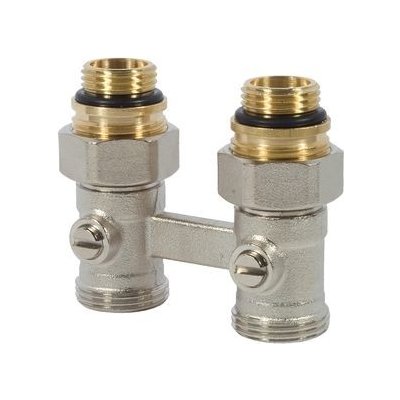 Uzavíratelné šroubení „H“ 1/2“x3/4“ přímé s kónickým těsněním pro VK radiátory včetně 2ks adaptérů A12 – Zboží Mobilmania