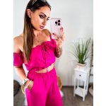 Trendy dámský komplet v zářivé růžové – Sleviste.cz