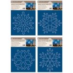 Kreativní šablony velké vločky 25x35 cm – Zboží Dáma