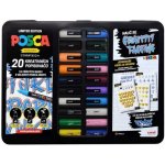 Uni Posca PC-1M/PC-3M/PC-5M mix 20 ks – Zboží Mobilmania