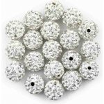 Pro Háčkování Shamballa korálek 12 mm stříbrný – Zboží Mobilmania