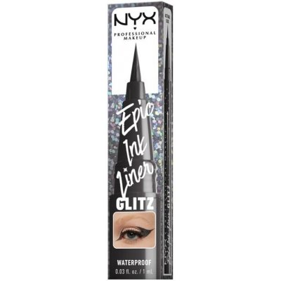 NYX Professional Makeup Epic Ink Glitz metalická tužka na oči Graphite Glitz 1 ml – Zboží Dáma