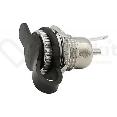 LaskaKit Napájecí konektor DC-099 5.5/2.1mm kovový do panelu s krytkou – Zboží Mobilmania