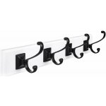 Walteco 8606 4 háčky bílý MDF / matný černý – Hledejceny.cz