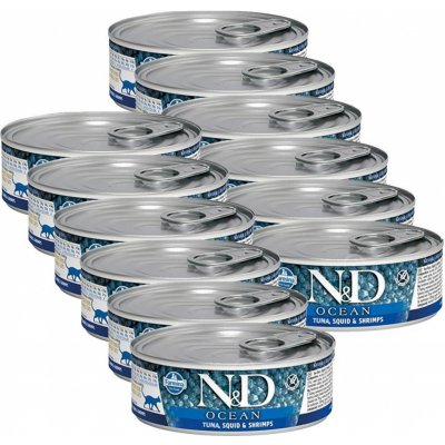 N&D cat tuna squid & shrimp 2 x 80 g