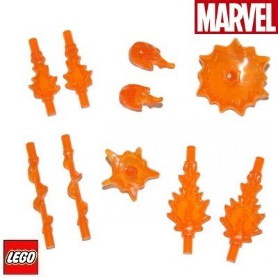 LEGO® 35032 SUPERHEROES DOPLŇKY 10 ks Oranžová