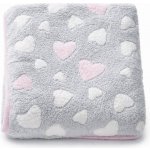 New Baby Dětská deka Heart Růžová – Zboží Dáma