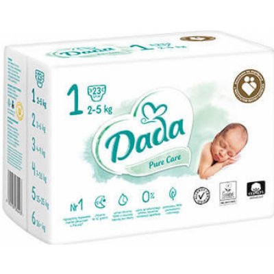 Dada Pure Care 1 Newborn 2-5 kg 23 ks