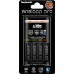 Panasonic Eneloop Charger BQ-CC55 + 4 x R6/AA Eneloop PRO 2500mAh BK-3HCDE K-KJ55HCD40E – Zboží Mobilmania