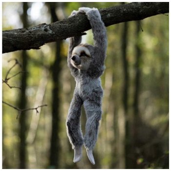 Eco-Friendly Uni-Toys Lemur se suchým zipem 21 cm