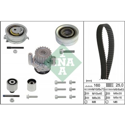 Vodni pumpa + sada ozubeneho remene INA 530 0550 32 IN 530055032 | Zboží Auto
