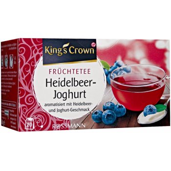 King's Crown ovocný čaj jogurt a borůvky 20 ks 60 g