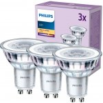 Philips 3x LED halogenová žárovka GU10 PAR16 3,5W = 35W 255 lm 2700K teplá bílá – Hledejceny.cz