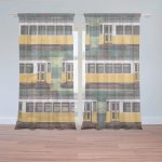 Sablio Záclony Lisabonské historické tramvaje Zelený Pattern: 2ks 150x250cm – Hledejceny.cz