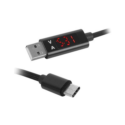 LTC LX8579 USB-AM / USB-C, 2,4A ,1m, černý – Zbozi.Blesk.cz