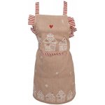 Gingerbread Bliss Dětská kuchyňská zástěra s motivem perníkových domečků 48x56cm – Hledejceny.cz