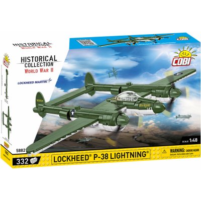 Cobi 5882 Americký stíhací letoun Lockheed P-38 Lightning, 1:48 – Hledejceny.cz