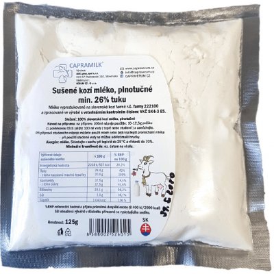Capraverum sušené kozí mléko 125 g – Zboží Mobilmania