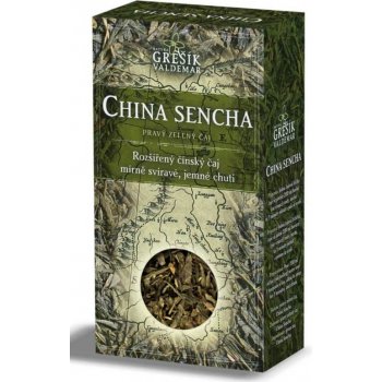 Grešík Čaje 4 světadílů zelený čaj China Sencha 70 g