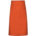 Link Kitchen Wear Kuchařská zástěra s kapsou X970T Orange 100x70cm – Hledejceny.cz
