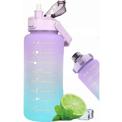 1Mcz Motivační lahev na vodu černé 2000 ml / 700 ml / 300 ml – Hledejceny.cz