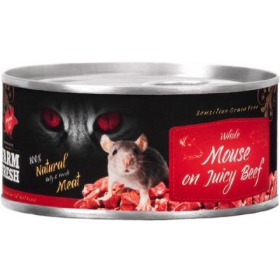 Farm Fresh Cat Whole Mouse on juicy Beef 100 g – Zbozi.Blesk.cz