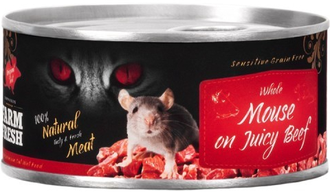 Farm Fresh Cat Whole Mouse on juicy Beef 100 g