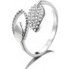 Prsteny Majya Stříbrný prsten dva lístky NAIMA 10040