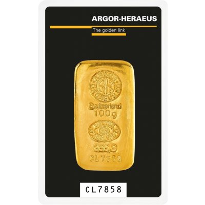 Argor-Heraeus zlatý slitek litý 100 g – Zboží Mobilmania