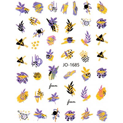 Samolepky na nehty Laser Leaf JO 1685 – Sleviste.cz