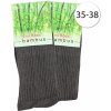 Emi Ross B-1020 dámské ponožky z bambusového vlákna 2 páry tmavě šedé