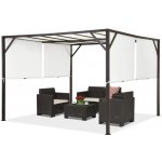 Garden Point Santorini 3 x 3 m hnědá a bílá GAP295 – Zboží Dáma