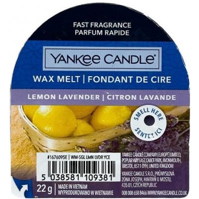 Yankee Candle Lemon Lavender vonný vosk do aromalampy 22,7 g – Hledejceny.cz