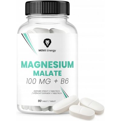 MOVit Magnesium Malate 100 mg + B6, 90 tablet – Hledejceny.cz