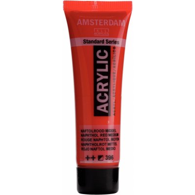 Amsterdam Standard Akrylová barva Naphthol Red Medium 396 120 ml – Hledejceny.cz