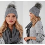 Fashionweek dámská zimní čepice s bambulí Jenot ZIZI-P15 šedý – Hledejceny.cz