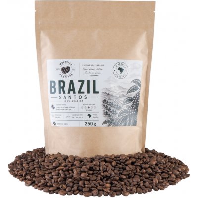 Brazil Santos 100% Arabika zrnková 250 g – Hledejceny.cz