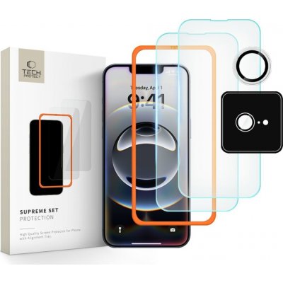 Tech-Protect Supreme Set 3-Pack iPhone 16E Clear 5906302360147 – Zboží Živě