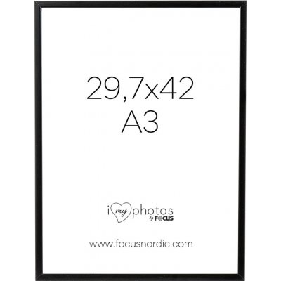 FOCUS ROCK rám 29,7x42 dřevo, černý – Zboží Živě