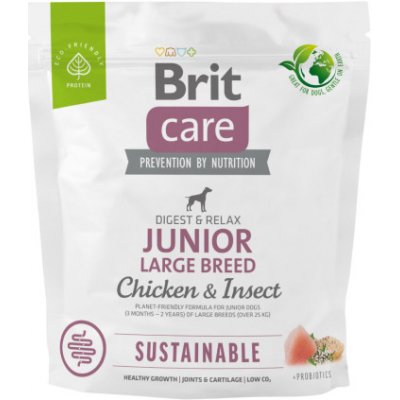Brit Care Dog Sustainable Junior Large Breed Chicken & Insect 100 g – Zboží Mobilmania