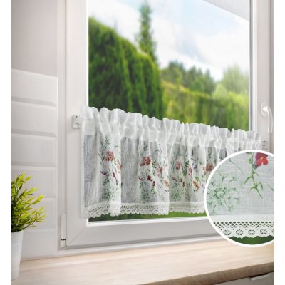 Dekorační krátká vitrážová záclona do kuchyně LIDKA 30x150 cm MyBestHome – Zboží Mobilmania