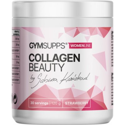 GymSupps Collagen Beauty by sabina.karaskovaa 120 g jahoda – Zboží Mobilmania