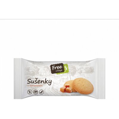 Free village Sušenky s karamelem 90 g – Zboží Dáma