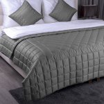 LINDART Přehoz GRAFIT 225 x 245 cm + 2ks 50 x 50 cm – Zboží Dáma