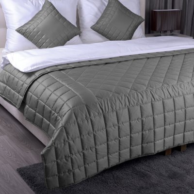 LINDART Přehoz GRAFIT 225 x 245 cm + 2ks 50 x 50 cm – Zboží Dáma