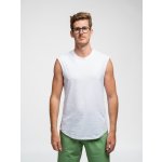 TallGuys Pánské prodloužené tričko bez rukávu óčko Pure white – Hledejceny.cz